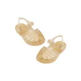 Sandales De Plage Méduse® Pour Poupée Gordis Minikane - Doré Pailletée