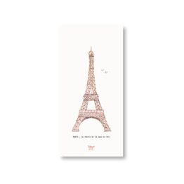 Affiche 19x39 cm - Tour Eiffel Scintillante