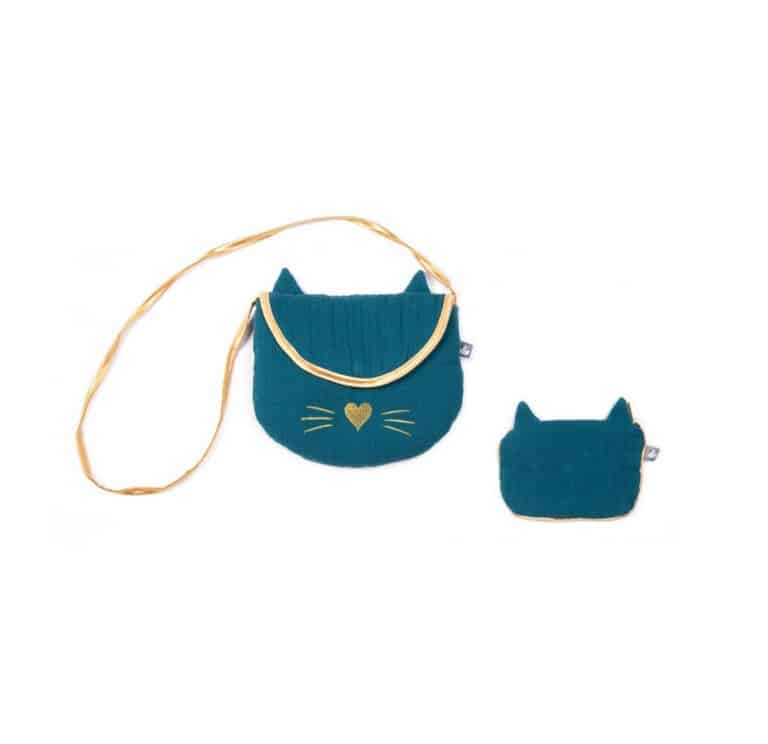 bb&co_sac-bandouilere-porte-monnaie-chat-gaze-vert-paon-or-bbco