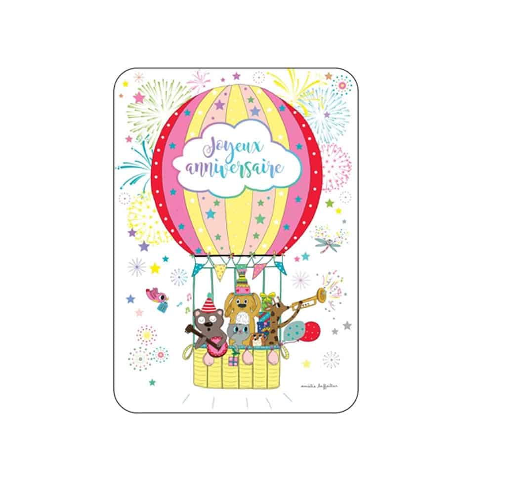 Carte Joyeux Anniversaire Montgolfiere Little Marmaille Carte Joyeux Anniversaire Montgolfiere Little Marmaille
