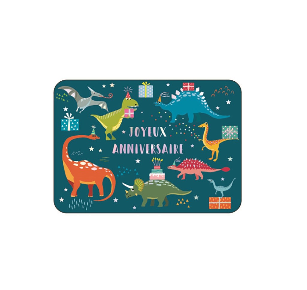 Carte d'invitation anniversaire enfant Dinosaures et guirlande - Ma  création 