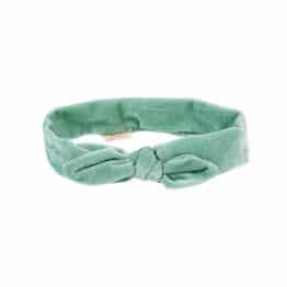 Bandeau Titia - Velours Vert Mint