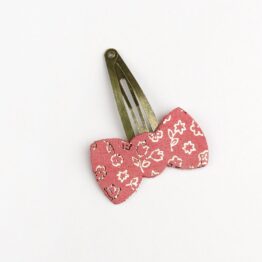 barrette noeud fleuri