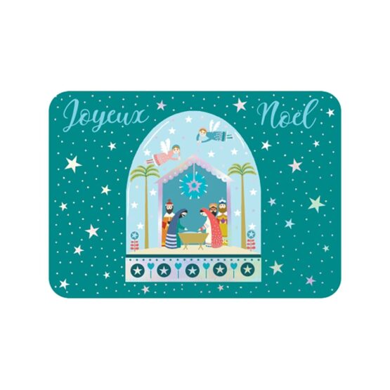 Carte Joyeux Noël Crèche De Noël Little marmaille