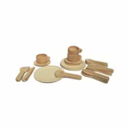 Dinette En Bois Naturel - Egmont Toys