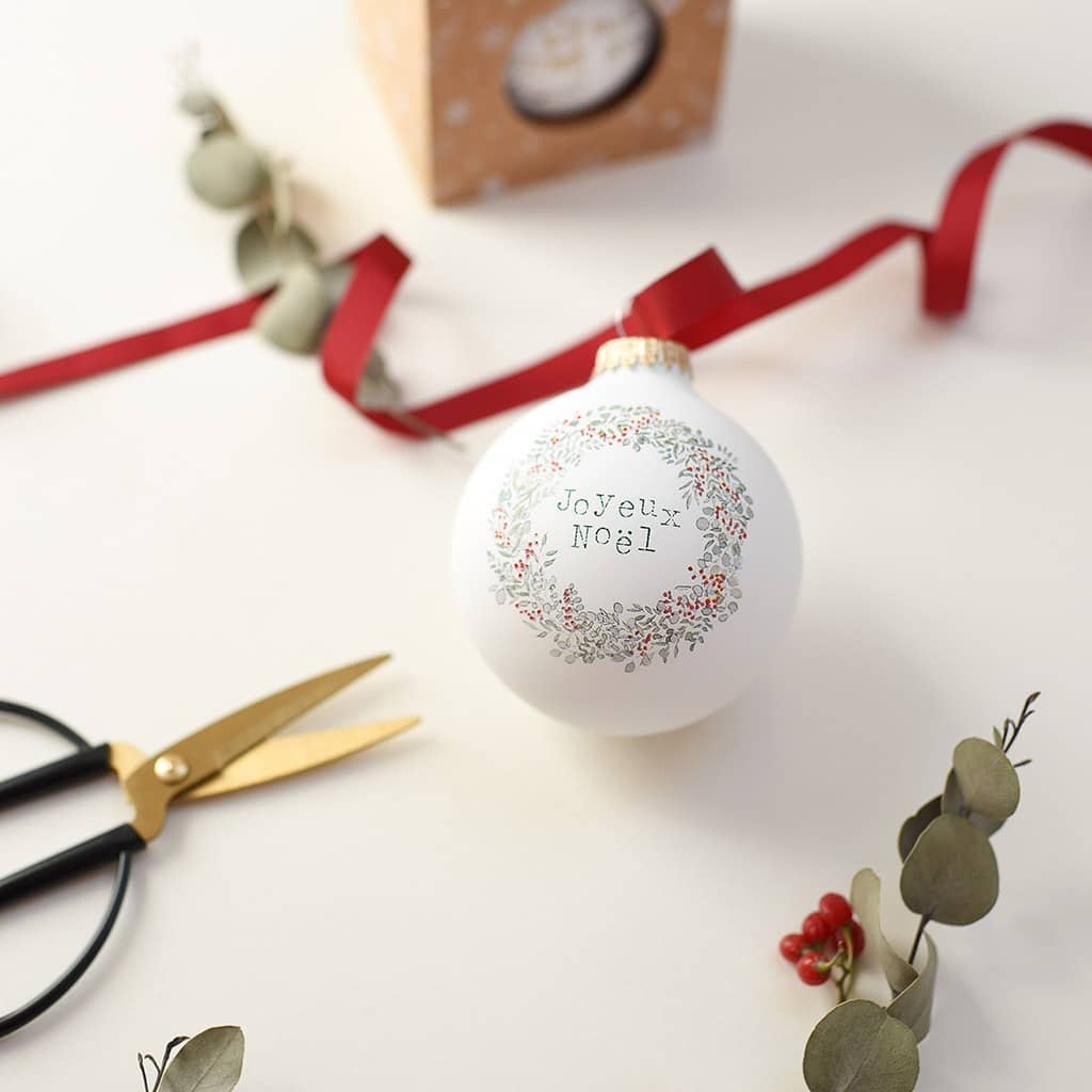 Boule De Noel Joyeux Noel Mat Tendrement Fe Little Marmaille Boule De Noel Joyeux Noel Mat Tendrement Fe Little Marmaille