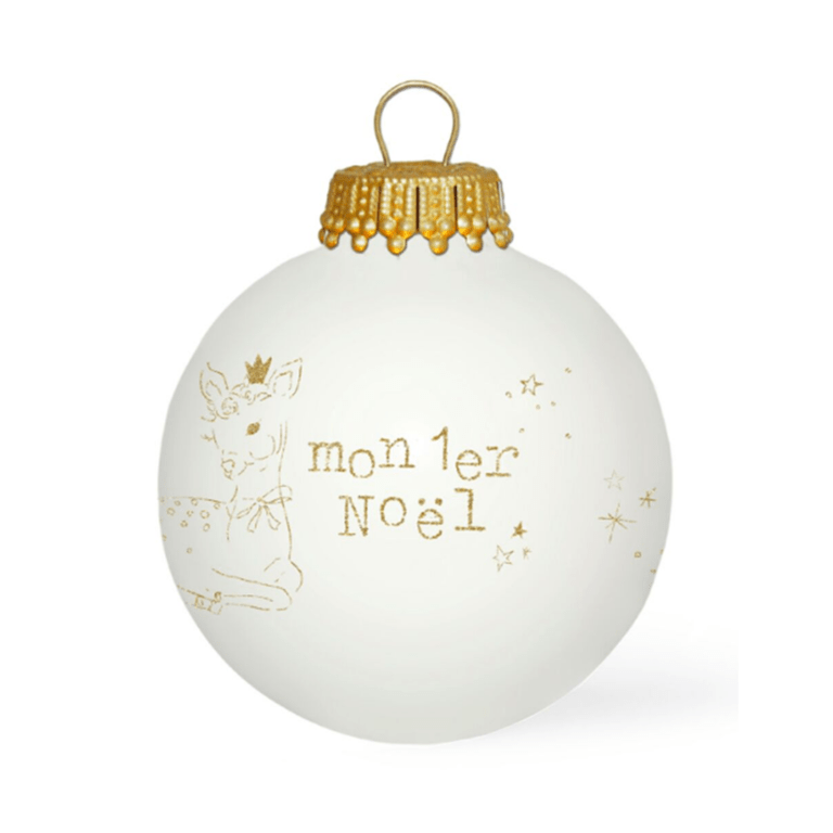 Boule De Noël Mon Premier Noël Tendrement Fé Little marmaille