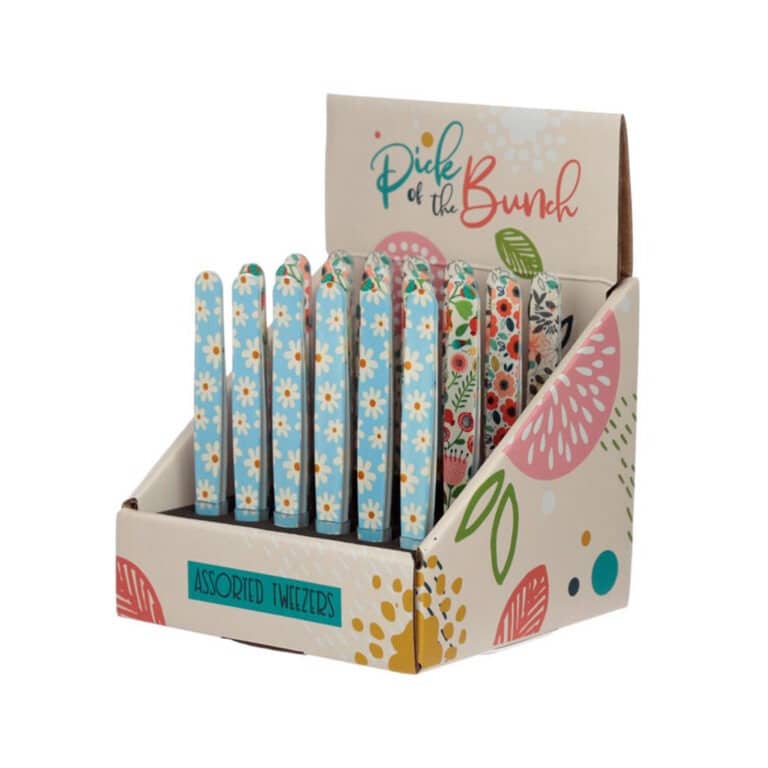 pince à épiler fleurs