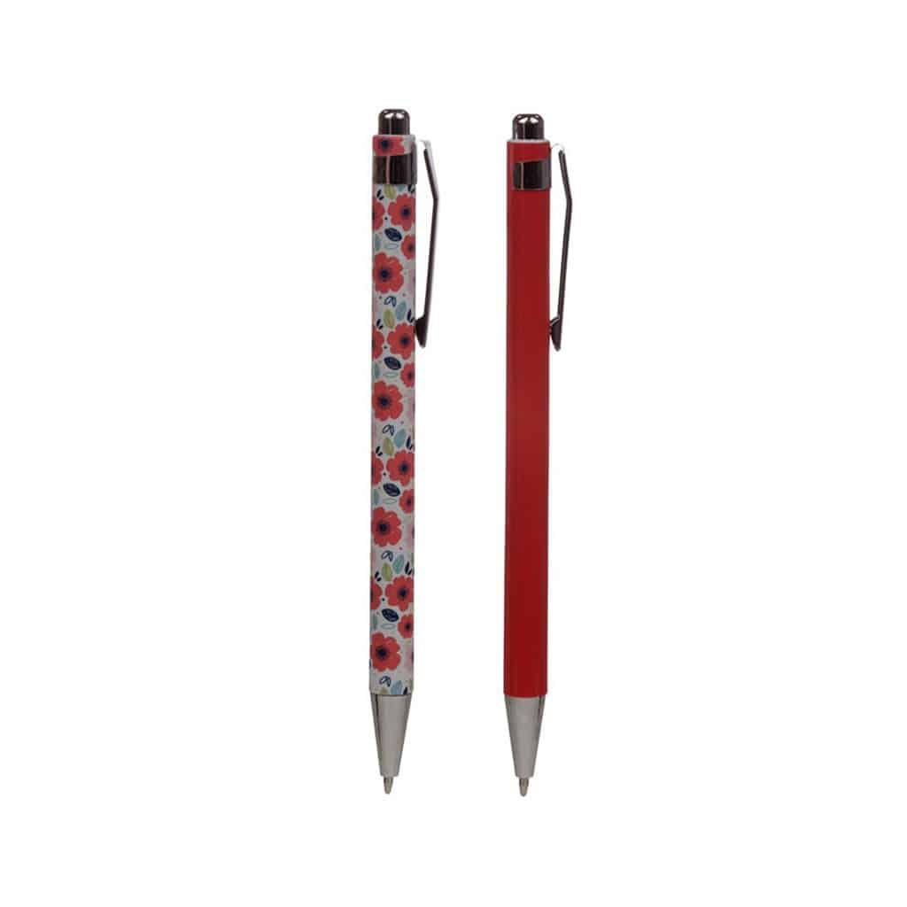 stylos coquelicots
