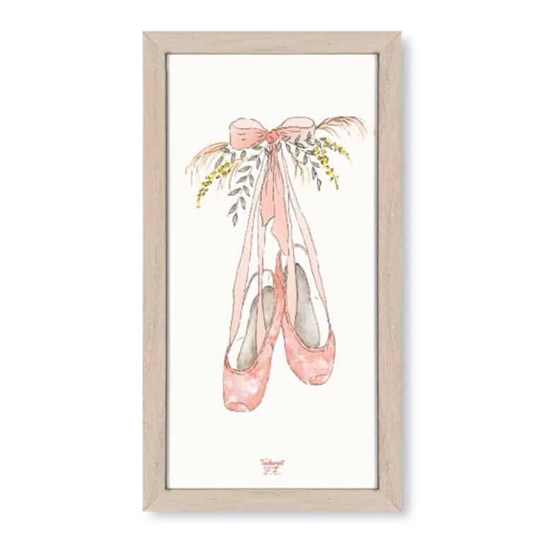 tendrement-fe_affiche-ballerines-19x39cm-avec-cadre