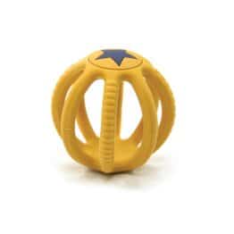 Balle De Dentition En Silicone - Jaune Moutarde