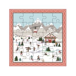 Carte Puzzle - Sports D'Hiver