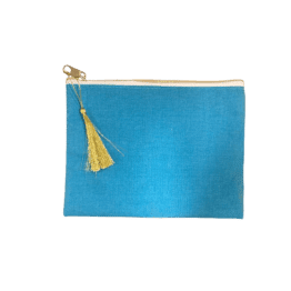 pochette bleu saxo personnalisable