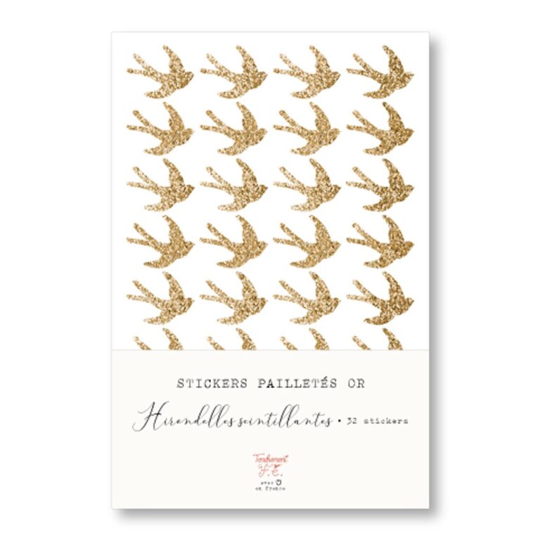 tendrement-fe_stickers-pailletés-or-hirondelles-scintillantes