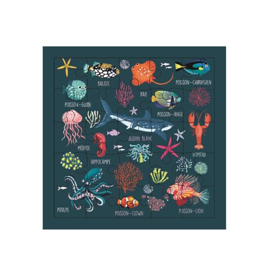 Carte Puzzle - Imagier De L'Océan