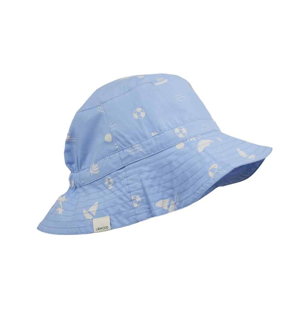 Chapeau Bébé Enfant Large Bord - Protection UPF50+ - Réglable - Plage/Jardin - 0-6 Ans