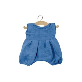 Barboteuse Noa en gaze de coton - Bleu outremer - Pour poupée Gordis Paola Reina