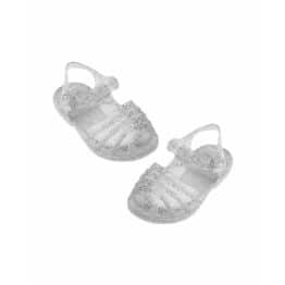 Sandales De Plage Méduse® Pour Poupée Gordis Minikane - Argent Pailletée