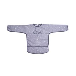 Bavoir Tablier P'tite Canaille - Gris Et Blanc - BB&Co
