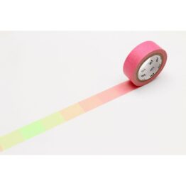 Masking Tape - Dégradé Fluorescent - Rose Et Vert