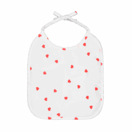 Bavoir Anna - Coeurs Rouges