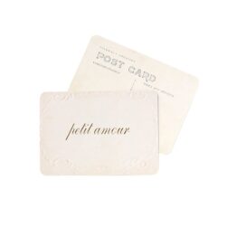 Carte Petit Amour - Doré - Old Paper