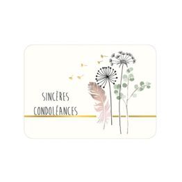 Carte - Sincères Condoléances