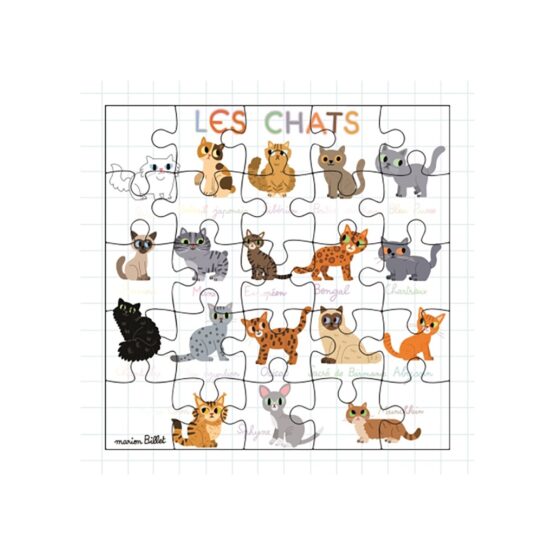 Carte Puzzle - Les Chats