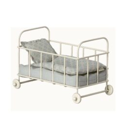 Lit Bébé en Métal - Bleu - Taille Micro