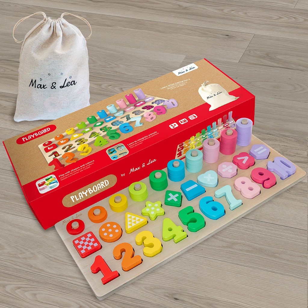 Jeu D'Eveil Montessori En Bois - Playboard - Max Et Léa