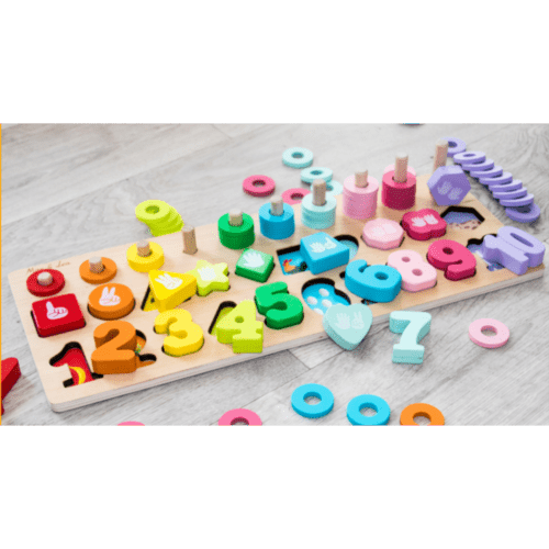 Jeu D'Eveil Montessori En Bois Playboard Max Et Léa Little marmaille