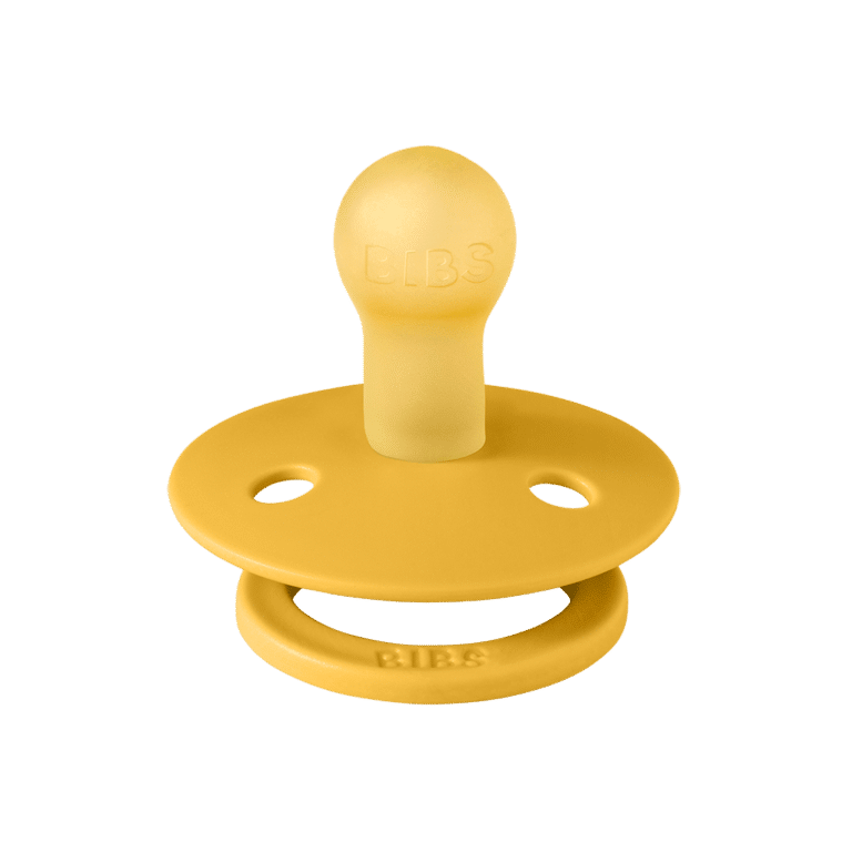 tétine bibs miel détail tétine sur fond blanc