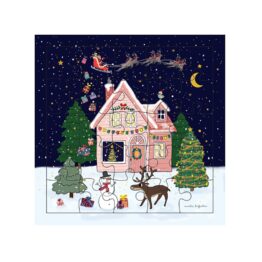 Carte Puzzle - Joyeux Noël - Maison Noël