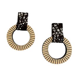 Boucles D'Oreilles Lollipops - Noir