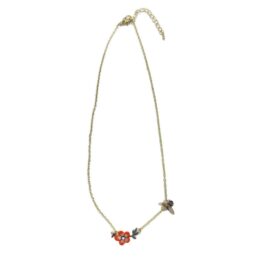 collier émail fleur