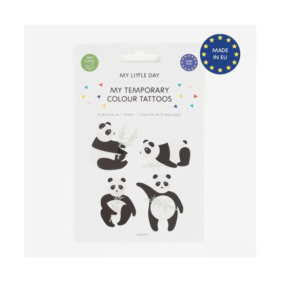 Tatouages Éphémères - Pandas