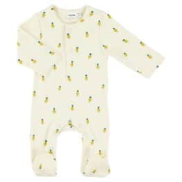 Pyjama Bébé Avec Pieds - Navet - Blanc Crème - Trixie