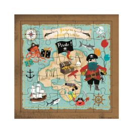 Carte Puzzle - Joyeux Anniversaire - Pirates
