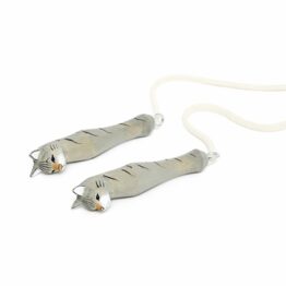 corde sauter bois chat