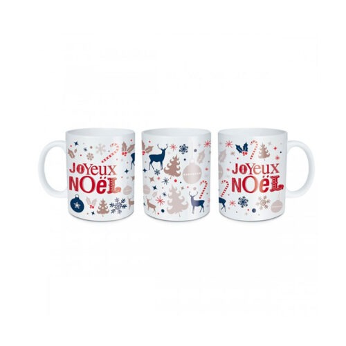 Mug En Porcelaine Frise Joyeux Noël Little marmaille