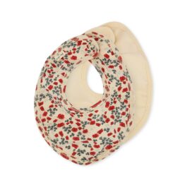 Lot De 2 Bavoirs Bébé - Fleurs Poppy Et Sable