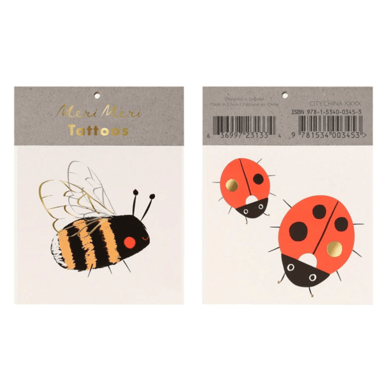 meri-meri_tatouages-bourdon-coccinelles