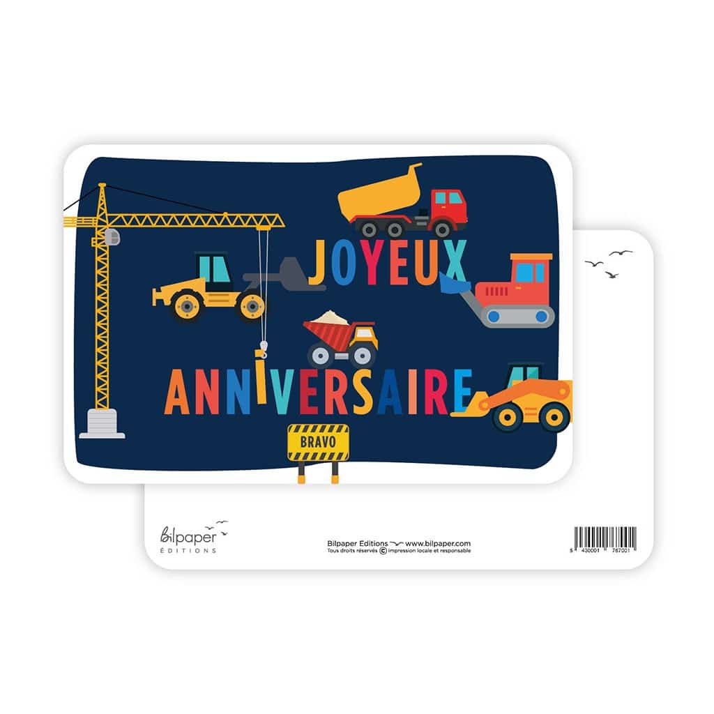 10x vous envoyer une très grande carte d'anniversaire (format A6) - cartes  de