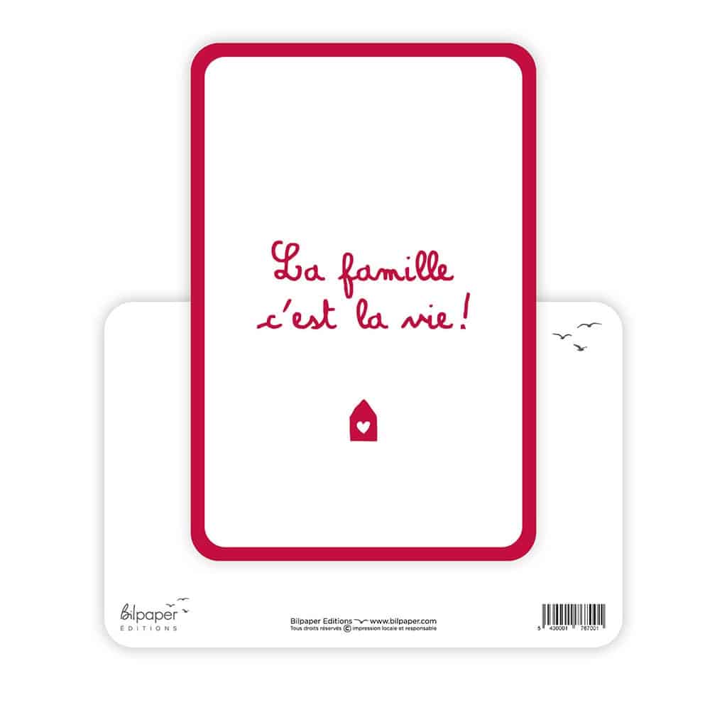 carte la famille c'est la vie bilpaper