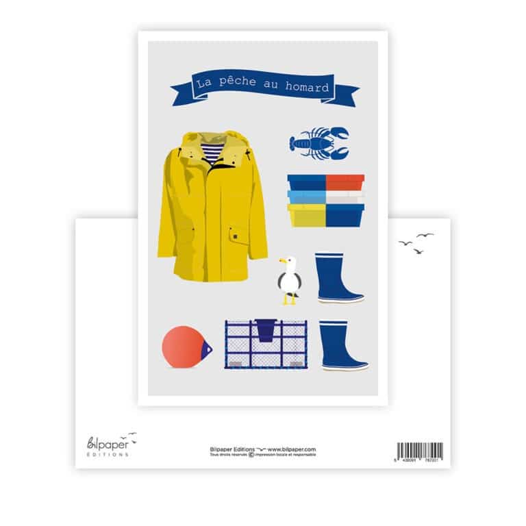 carte la pêche au homard bilpaper