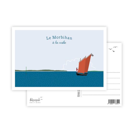 carte le morbihan à la voile bilpapaper