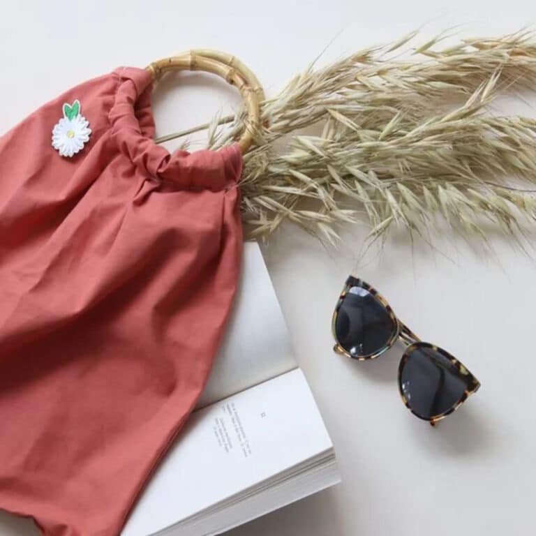 kit création sac à coudre rose