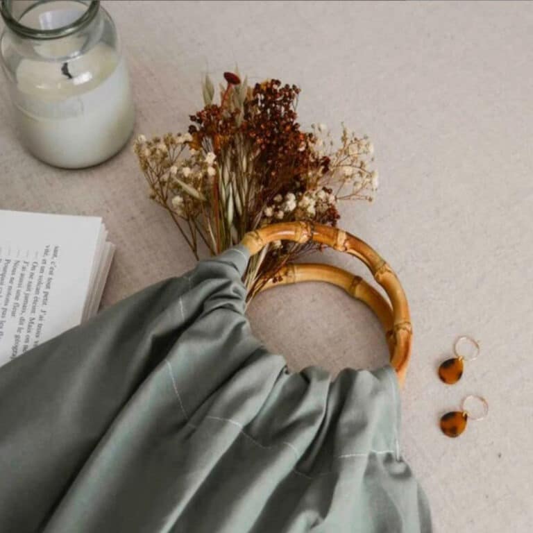 kit sac à coudre vert