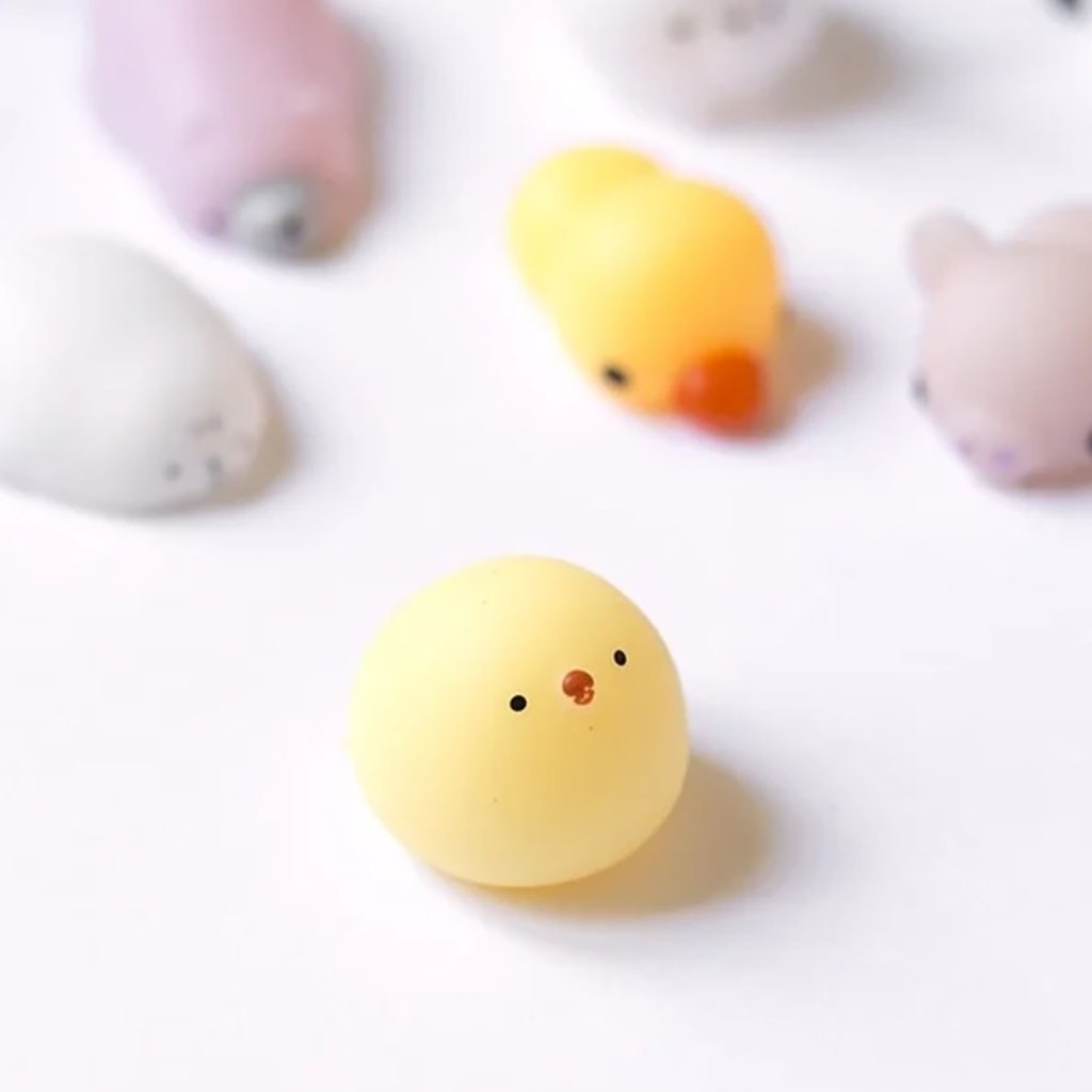 squishy poussin jaune