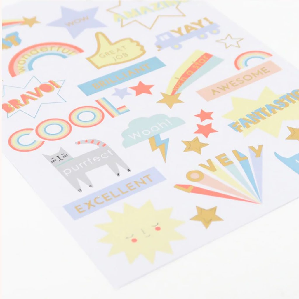 10 Feuilles Stickers - Récompense - Little marmaille